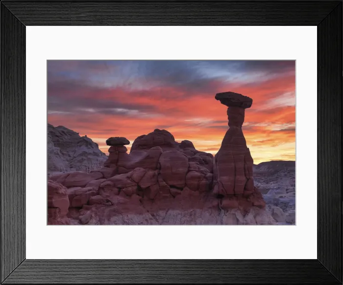 Framed Print : Sunrise over the Toadstools, Paria Rimrocks, Grand Staircase Escalante National Monument, Utah, USA Framed Print : Sunrise over the Toadstools, Paria Rimrocks, Grand Staircase Escalante National Monument, Utah, USA