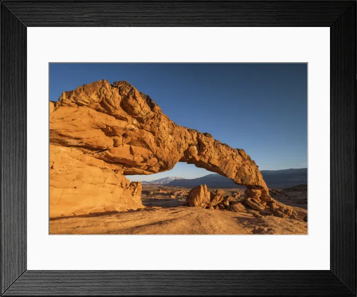 Framed Print : Sunset Arch, Grand Staircase Escalante National Monument, Utah, USA