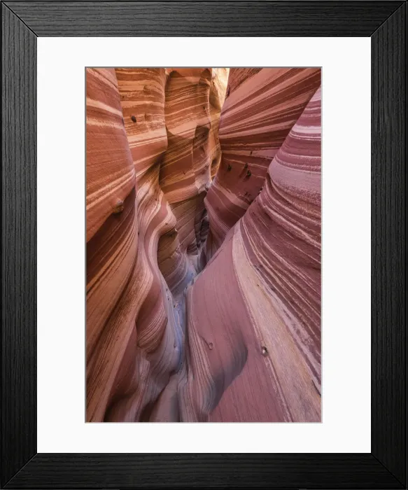 Framed Print : Zebra Slot Canyon, Grand Staircase National Monument, Utah, USA Framed Print : Zebra Slot Canyon, Grand Staircase National Monument, Utah, USA