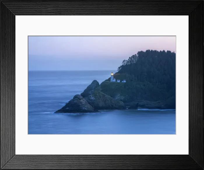 Framed Print : USA, Oregon Coast, Oregon, Lane County, Yachats, Heceta Head Light Framed Print : USA, Oregon Coast, Oregon, Lane County, Yachats, Heceta Head Light