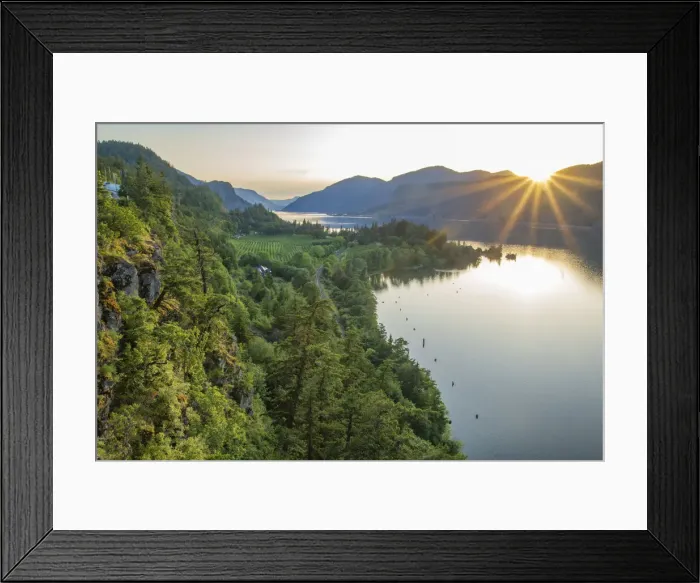 Framed Print : USA, Oregon, Columbia River Gorge, Hood River, Ruthton County Park Framed Print : USA, Oregon, Columbia River Gorge, Hood River, Ruthton County Park
