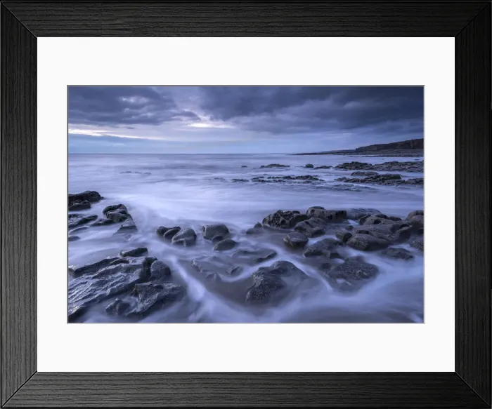 Framed Print : Rocky ledges below Nash Point at dusk on the Glamorgan Heritage Coast, Wales Framed Print : Rocky ledges below Nash Point at dusk on the Glamorgan Heritage Coast, Wales