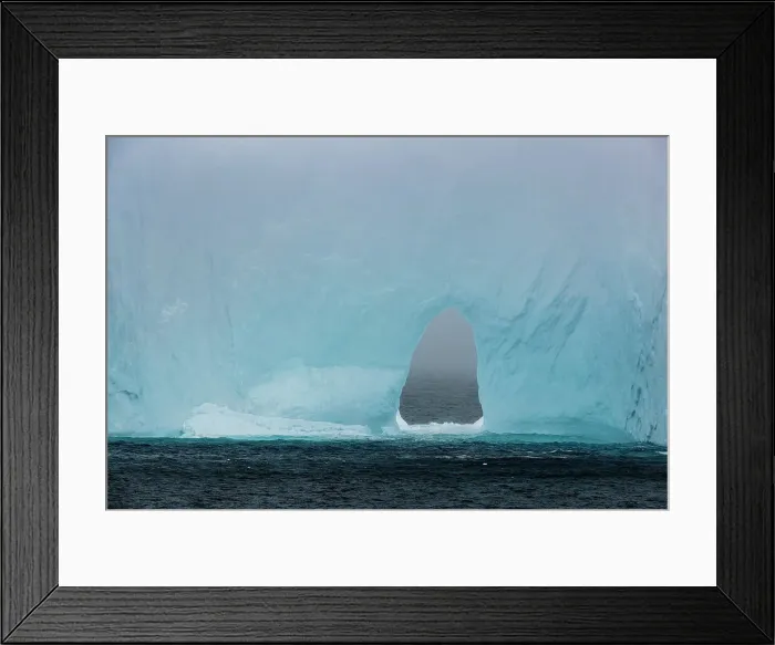Framed Print : Opening in iceberg floating in the Drake Passage, Antarctica Framed Print : Opening in iceberg floating in the Drake Passage, Antarctica