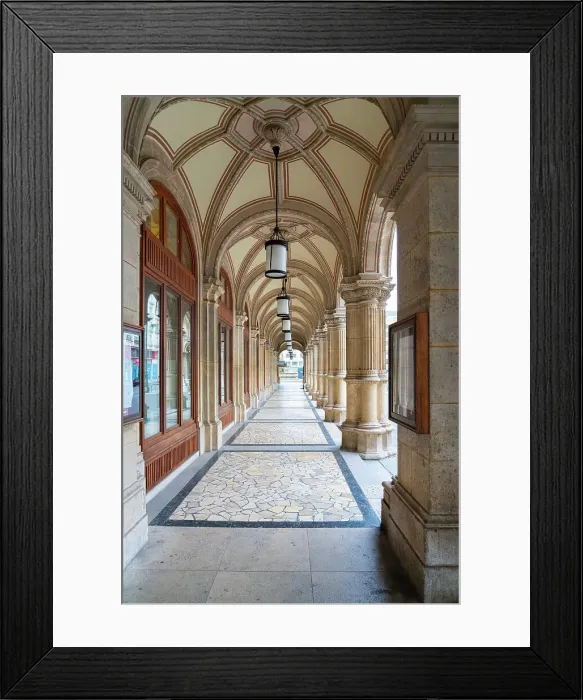 Framed Print : Arcade of Vienna State Opera, Innere Stadt, Vienna, Austria Framed Print : Arcade of Vienna State Opera, Innere Stadt, Vienna, Austria