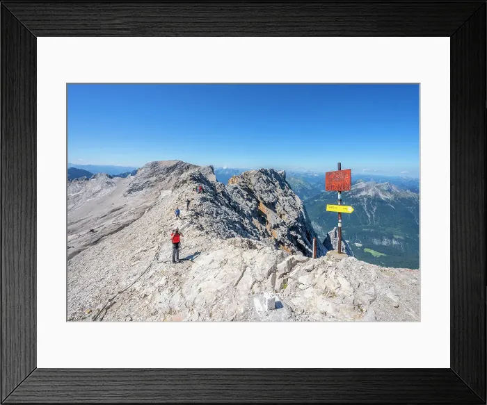 Framed Print : Ascent to Zugspitze, Tyrol, Austria / Germany border Framed Print : Ascent to Zugspitze, Tyrol, Austria / Germany border