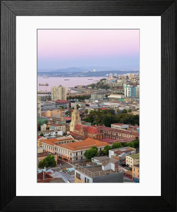 Framed Print : Church De Los Sagrados Corazones at dusk, Valparaiso, Valparaiso Province, Valparaiso Region, Chile Framed Print : Church De Los Sagrados Corazones at dusk, Valparaiso, Valparaiso Province, Valparaiso Region, Chile