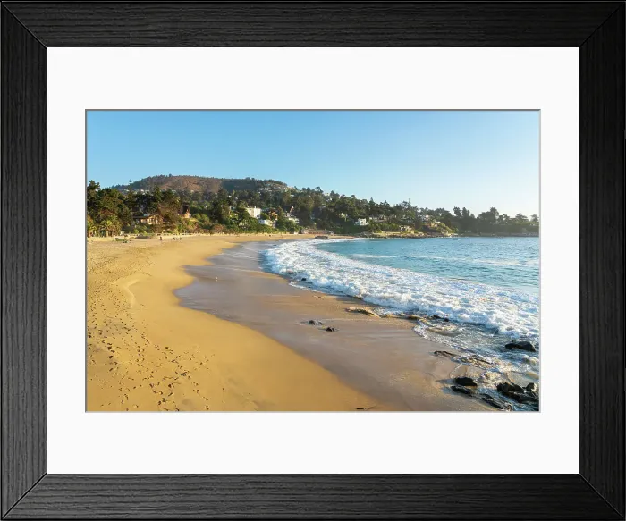 Framed Print : Zapallar beach on sunny day, Zapallar, Petorca Province, Valparaiso Region, Chile Framed Print : Zapallar beach on sunny day, Zapallar, Petorca Province, Valparaiso Region, Chile