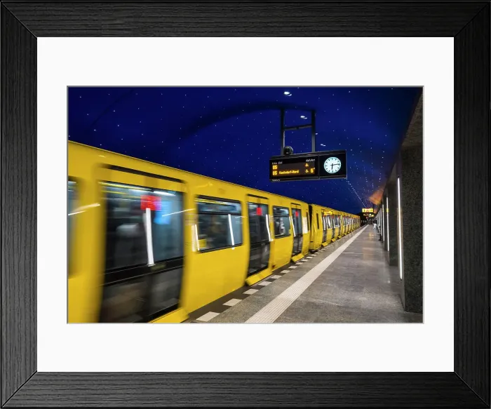 Framed Print : U Bahn underground train, Berlin, Germany Framed Print : U Bahn underground train, Berlin, Germany
