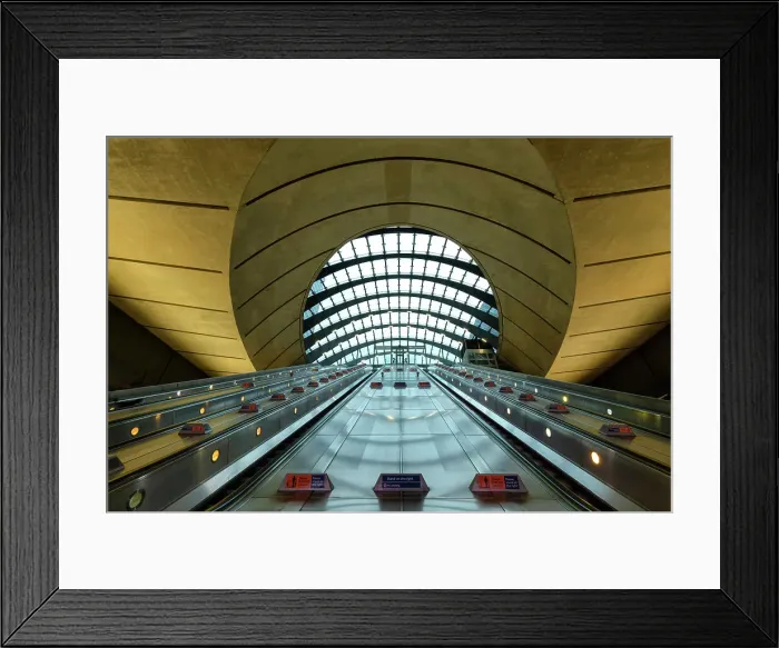 Framed Print : Canary Wharf Tube Station, London, England Framed Print : Canary Wharf Tube Station, London, England