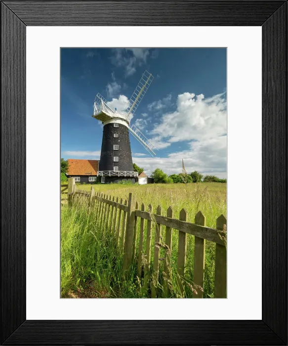 Framed Print : Burnham Overy Mill, Norfolk, England Framed Print : Burnham Overy Mill, Norfolk, England