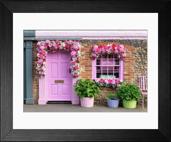 Framed Print : Colourful Shop Front, Burnham Market, Norfolk, England Framed Print : Colourful Shop Front, Burnham Market, Norfolk, England