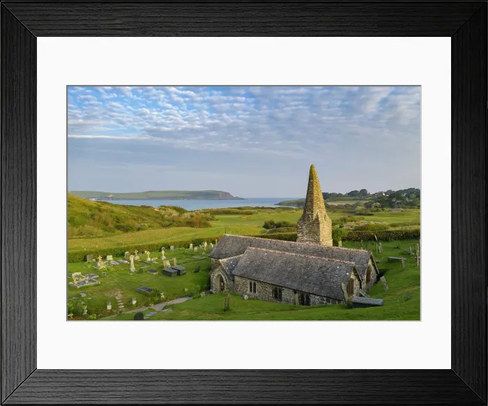 Framed Print : St Enodoc Church near the Camel Estuary in North Cornwall, England. Spring (April) 2019 Framed Print : St Enodoc Church near the Camel Estuary in North Cornwall, England. Spring (April) 2019