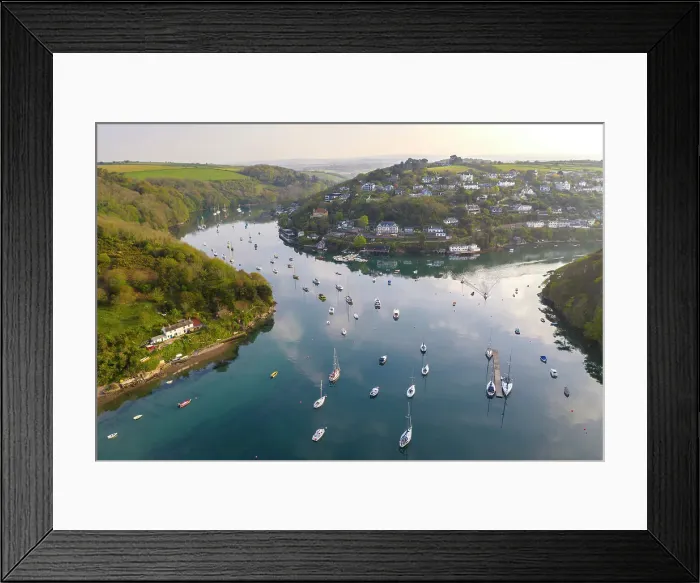 Framed Print : Aerial view of Newton Ferrers and the River Yealm estuary, South Hams, Devon, England. Spring (April) 2022 Framed Print : Aerial view of Newton Ferrers and the River Yealm estuary, South Hams, Devon, England. Spring (April) 2022