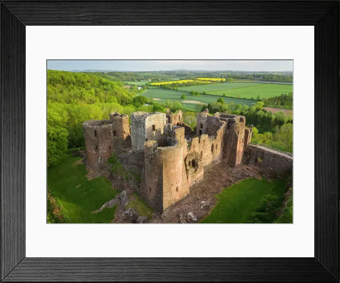 Framed Print : Aerial view of Goodrich Castle near Ross on Wye, Herefordshire, England. Spring (May) 2022 Framed Print : Aerial view of Goodrich Castle near Ross on Wye, Herefordshire, England. Spring (May) 2022
