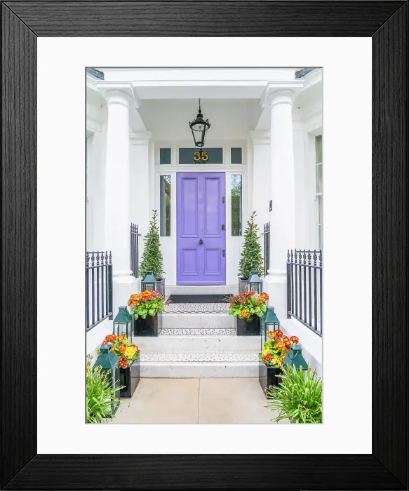 Framed Print : Facade, Chelsea, London, England, UK Framed Print : Facade, Chelsea, London, England, UK