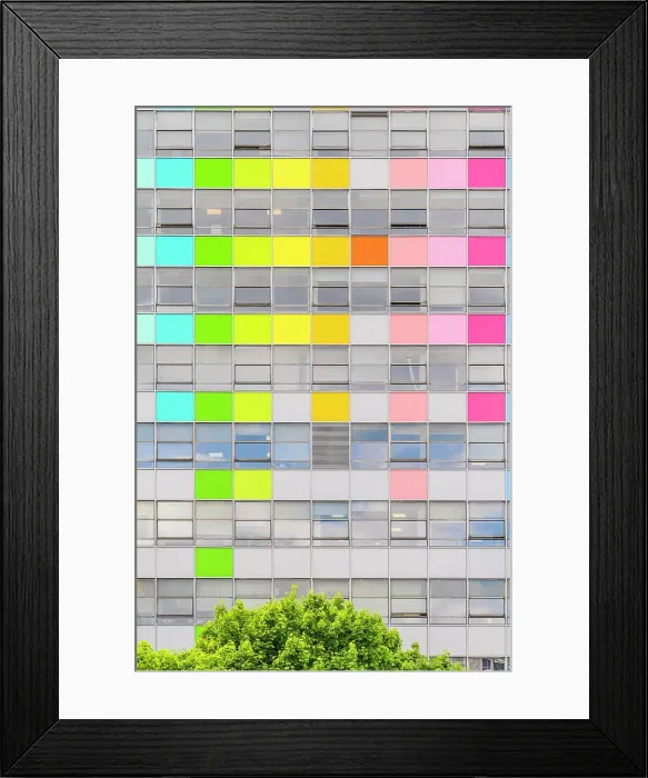 Framed Print : Windows, University of Arts, Elephant and Castle, London, England, UK Framed Print : Windows, University of Arts, Elephant and Castle, London, England, UK