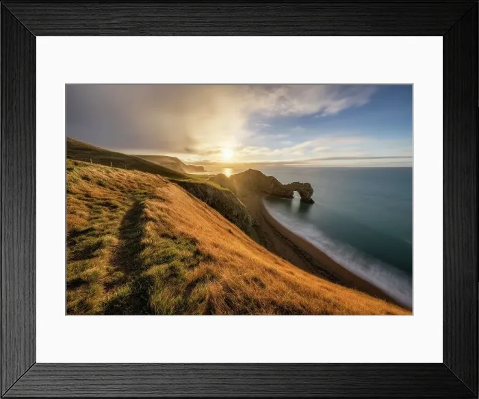 Framed Print : Durdle Door at sunrise, Jurassic Coast World Heritage Site, Dorset, England, UK Framed Print : Durdle Door at sunrise, Jurassic Coast World Heritage Site, Dorset, England, UK