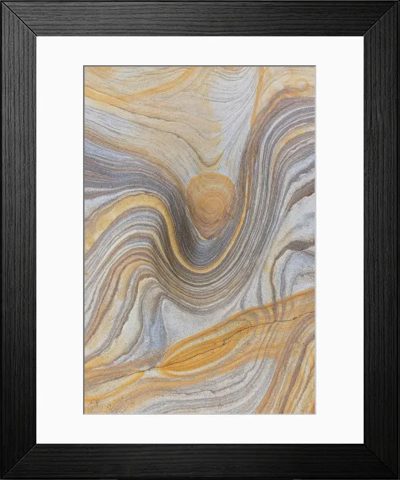 Framed Print : Sandstone rock formations, Spittal Beach, Northumberland, England, UK Framed Print : Sandstone rock formations, Spittal Beach, Northumberland, England, UK