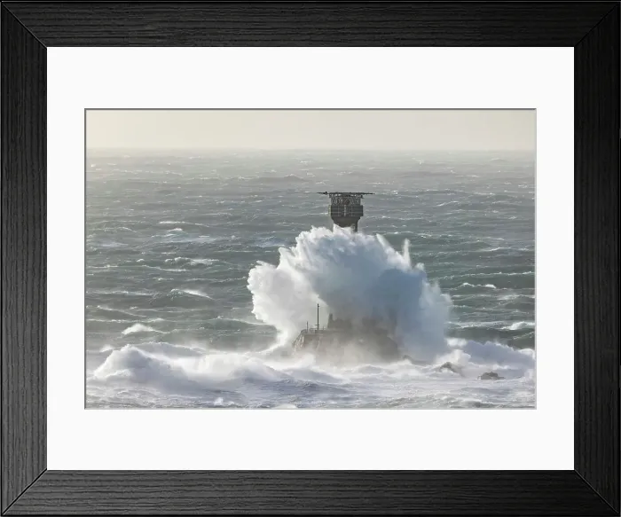 Framed Print : Longships Lighthouse during Storm Eunice 18th February 2022, Lands End, Cornwall, England, UK Framed Print : Longships Lighthouse during Storm Eunice 18th February 2022, Lands End, Cornwall, England, UK