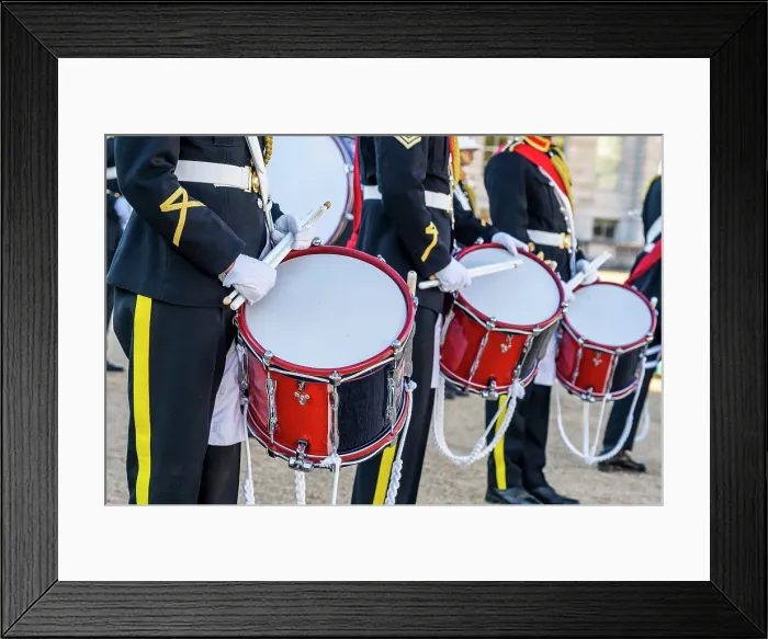 Framed Print : Drummers during Beating the Retreat. This is a military ceremony dating back to the 17th-century. Westminster, London, England, Uk Framed Print : Drummers during Beating the Retreat. This is a military ceremony dating back to the 17th-century. Westminster, London, England, Uk