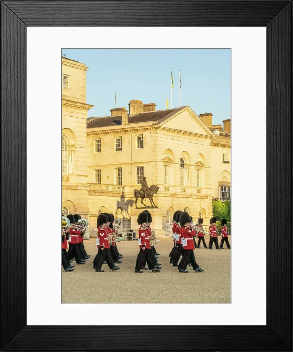 Framed Print : The Queens guards during Beating the Retreat. This is a military ceremony dating back to the 17th-century. Westminster, London, England, Uk Framed Print : The Queens guards during Beating the Retreat. This is a military ceremony dating back to the 17th-century. Westminster, London, England, Uk