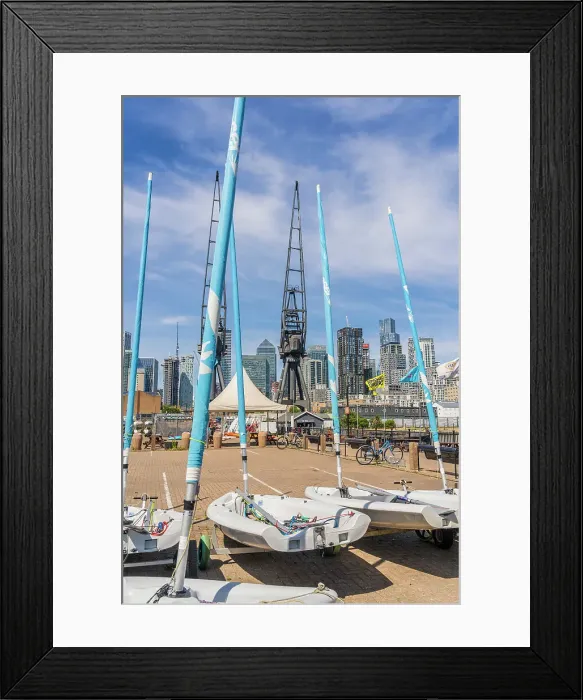 Framed Print : Docklands sailing and watersports centre, Millwall Outer Dock, Canary wharf, London, England, Uk Framed Print : Docklands sailing and watersports centre, Millwall Outer Dock, Canary wharf, London, England, Uk