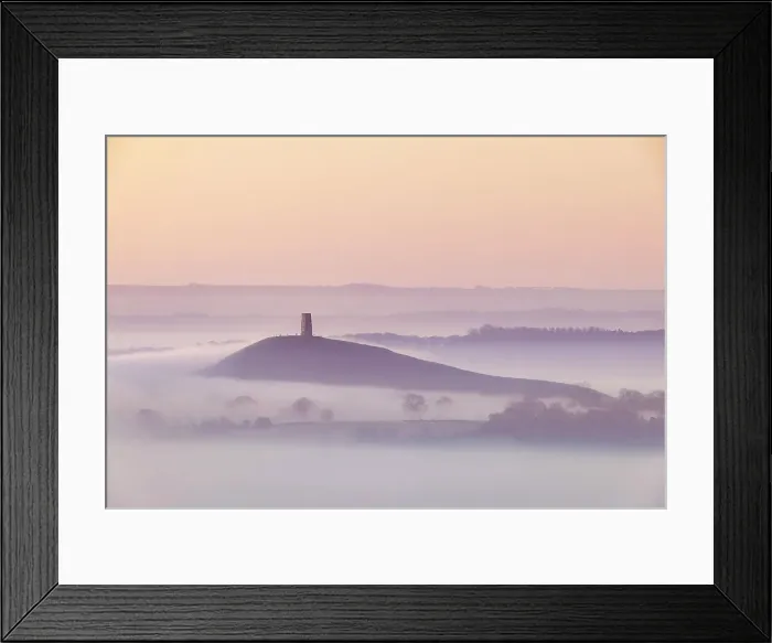 Framed Print : Glastonbury Tor from Deer Leap at sunrise, Mendip Hill AONB, Somerset, England, UK Framed Print : Glastonbury Tor from Deer Leap at sunrise, Mendip Hill AONB, Somerset, England, UK