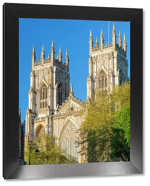 United Kingdom, England, North Yorkshire, York. The Minster on a Spring evening