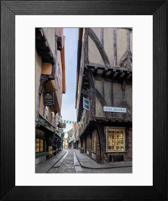 Framed Print : United Kingdom, England, North Yorkshire, York. Formerly consisting solely of Butchers shops the Shambles is over 1, 000 years old and is Yorks most famous street Framed Print : United Kingdom, England, North Yorkshire, York. Formerly consisting solely of Butchers shops the Shambles is over 1, 000 years old and is Yorks most famous street