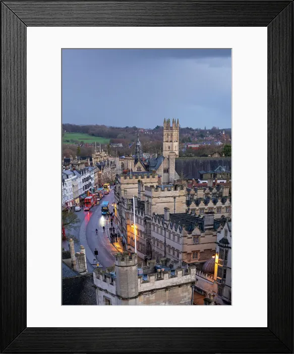 Framed Print : Magdalen College Tower, High Street, Oxfordshire, England Framed Print : Magdalen College Tower, High Street, Oxfordshire, England