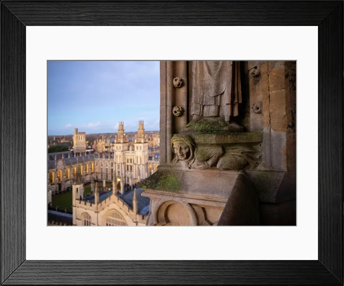 Framed Print : Gargoyle on the tower of the University Church of St Mary the Virgin in Oxford, Oxfordshire, England, UK Framed Print : Gargoyle on the tower of the University Church of St Mary the Virgin in Oxford, Oxfordshire, England, UK