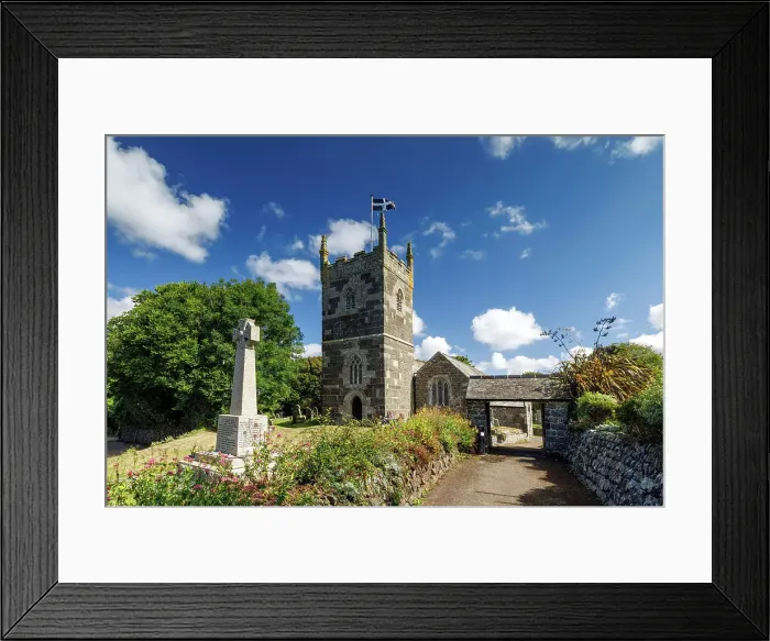 Framed Print : St Mellanus Church, Mullion, Cornwall, England, UK Framed Print : St Mellanus Church, Mullion, Cornwall, England, UK