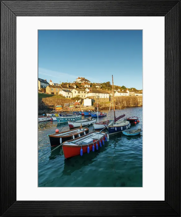 Framed Print : Coverack Harbour, Cornwall, England, UK Framed Print : Coverack Harbour, Cornwall, England, UK
