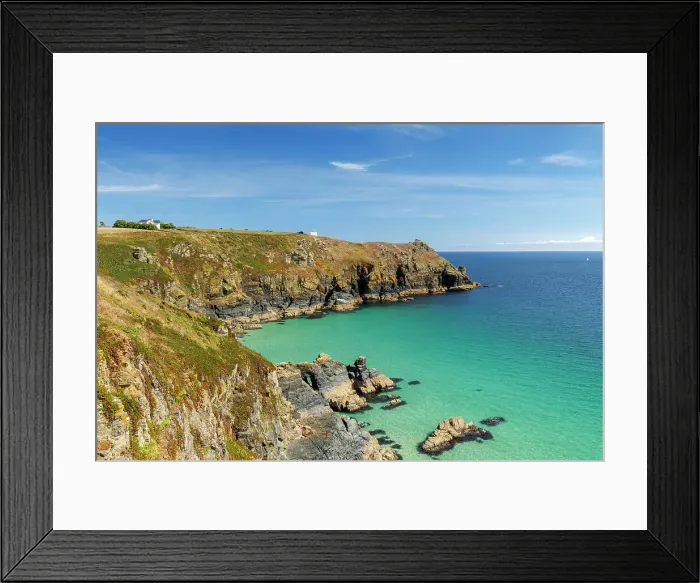 Framed Print : Housel Bay, Cornwall, England, UK Framed Print : Housel Bay, Cornwall, England, UK