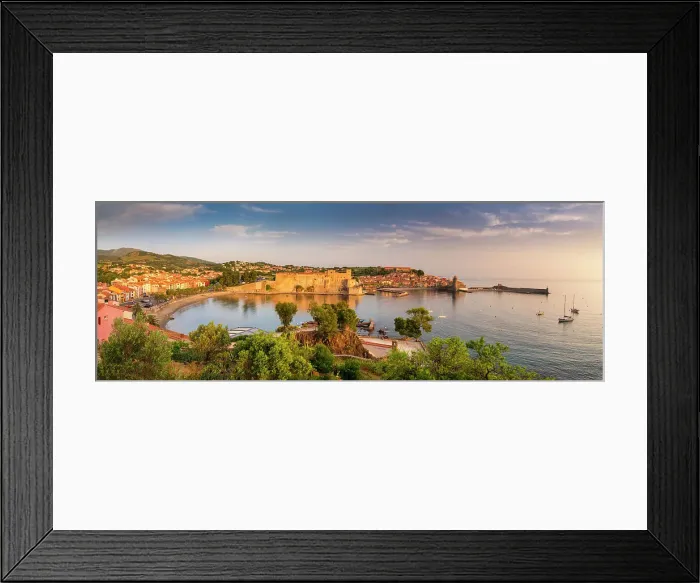 Framed Print : View Over Collioure, Pyrenees Orientales, Occitanie Region, France Framed Print : View Over Collioure, Pyrenees Orientales, Occitanie Region, France