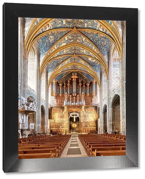 The Cathedral Basilica of Saint Cecilia interior, Albi, Midi-Pyrenees, Occitanie, France