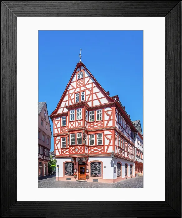 Framed Print : Wine house Zum Spiegel at the Leichhof at Mainz, Rhineland-Palatinate, Germany Framed Print : Wine house Zum Spiegel at the Leichhof at Mainz, Rhineland-Palatinate, Germany