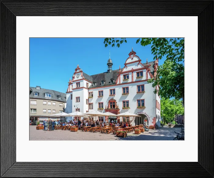 Framed Print : Market place with municipality, Darmstadt, Hesse, Germany Framed Print : Market place with municipality, Darmstadt, Hesse, Germany