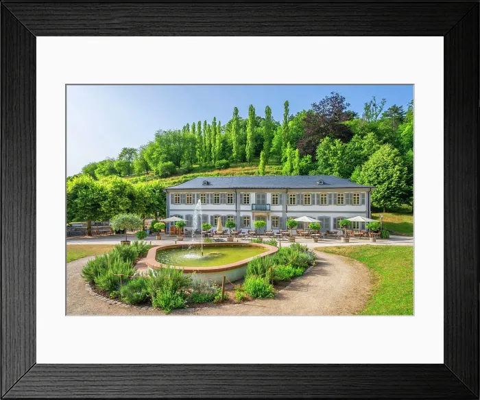 Framed Print : State parc Furstenlager Auerbach, manor house, Bensheim-Auerbach, Hesse, Germany Framed Print : State parc Furstenlager Auerbach, manor house, Bensheim-Auerbach, Hesse, Germany