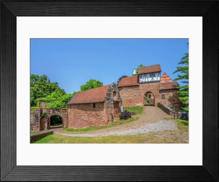 Framed Print : Middle castles gate at Hirschhorn castle, Hirschhorn (Neckar), Neckar, Hesse, Germany Framed Print : Middle castles gate at Hirschhorn castle, Hirschhorn (Neckar), Neckar, Hesse, Germany