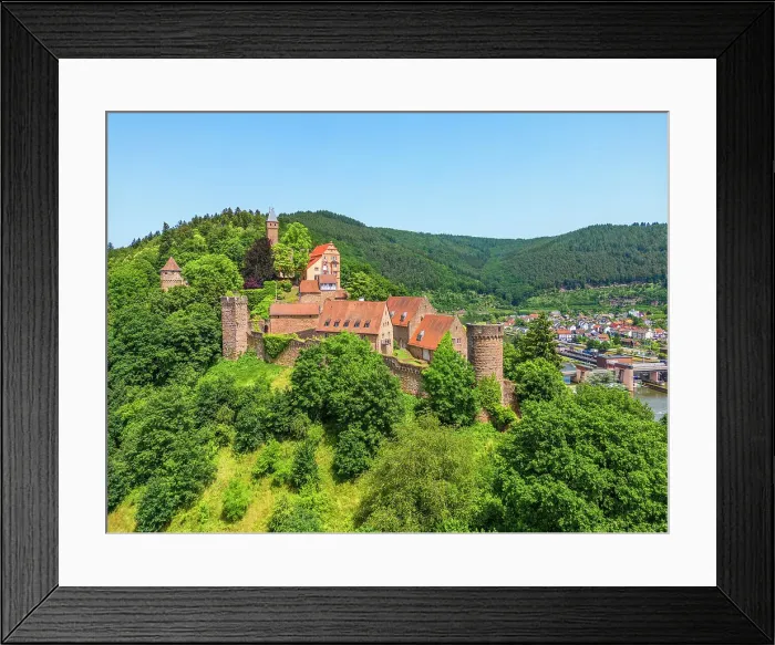Framed Print : Hirschhorn castle, Hirschhorn (Neckar), Neckar, Hesse, Germany Framed Print : Hirschhorn castle, Hirschhorn (Neckar), Neckar, Hesse, Germany