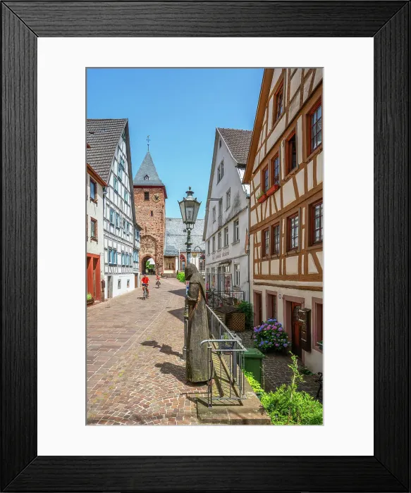 Framed Print : Alley at Hirschhorn (Neckar), Neckar, Hesse, Germany Framed Print : Alley at Hirschhorn (Neckar), Neckar, Hesse, Germany