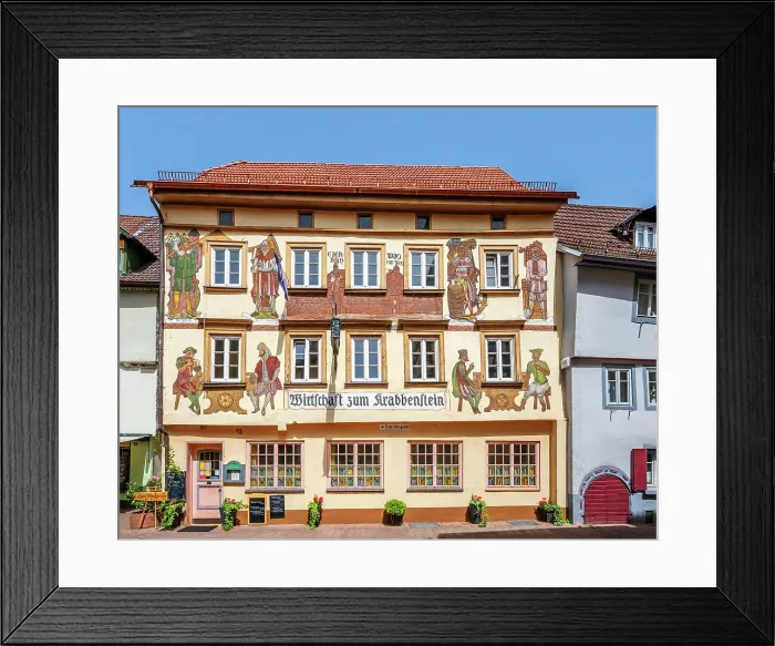 Framed Print : Restaurant at Eberbach, Neckar, Baden-Wurttemberg, Germany Framed Print : Restaurant at Eberbach, Neckar, Baden-Wurttemberg, Germany