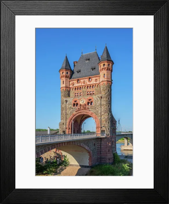 Framed Print : Nibelungentower on the Nibelungen bridge, Worms, Rhineland-Palatinate, Germany Framed Print : Nibelungentower on the Nibelungen bridge, Worms, Rhineland-Palatinate, Germany