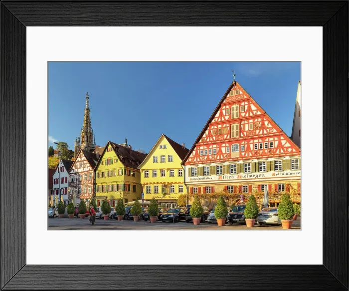 Framed Print : Frauenkirche church and Kielmeyer House at the marketplace, Esslingen am Neckar, Baden Wurttemberg, Germany Framed Print : Frauenkirche church and Kielmeyer House at the marketplace, Esslingen am Neckar, Baden Wurttemberg, Germany
