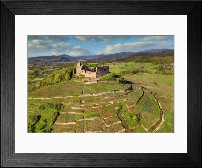 Framed Print : Staufen Castle ruins, Staufen im Breisgau, Markgrafler Land, Black Forest, Baden Wurttemberg, Germany