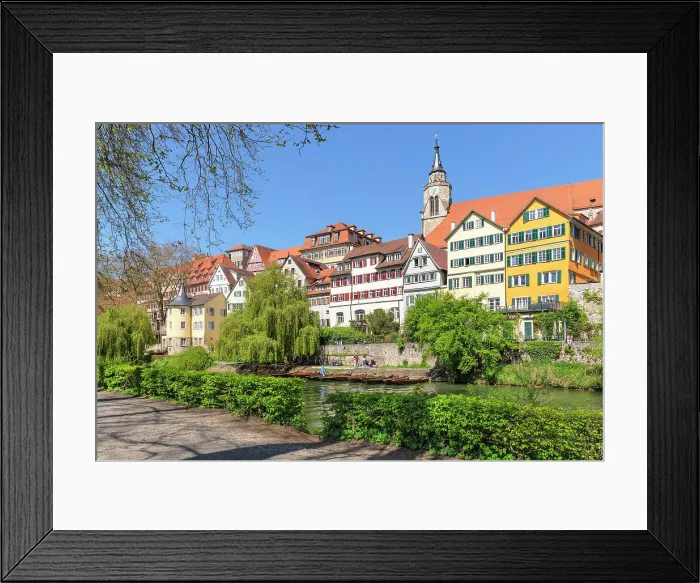 Framed Print : Historic centre with Holderlinturm tower and collegiate church on Neckar River, Tubingen, Baden Wurttemberg, Germany Framed Print : Historic centre with Holderlinturm tower and collegiate church on Neckar River, Tubingen, Baden Wurttemberg, Germany