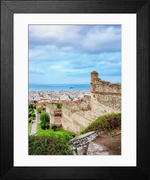 Framed Print : Walls of Ano Poli, the Upper Town, Thessaloniki, Central Macedonia, Greece Framed Print : Walls of Ano Poli, the Upper Town, Thessaloniki, Central Macedonia, Greece