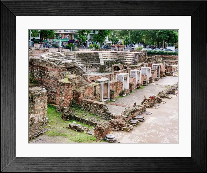 Framed Print : Odeon at Roman Forum, Thessaloniki, Central Macedonia, Greece Framed Print : Odeon at Roman Forum, Thessaloniki, Central Macedonia, Greece