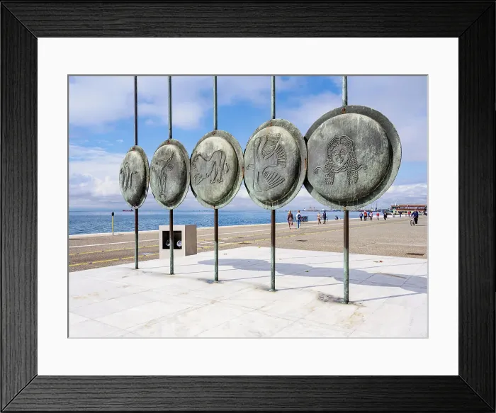 Framed Print : Spears with shields symbolizing the Alexanders army, Monument of Alexander the Great, Thessaloniki, Central Macedonia, Greece Framed Print : Spears with shields symbolizing the Alexanders army, Monument of Alexander the Great, Thessaloniki, Central Macedonia, Greece